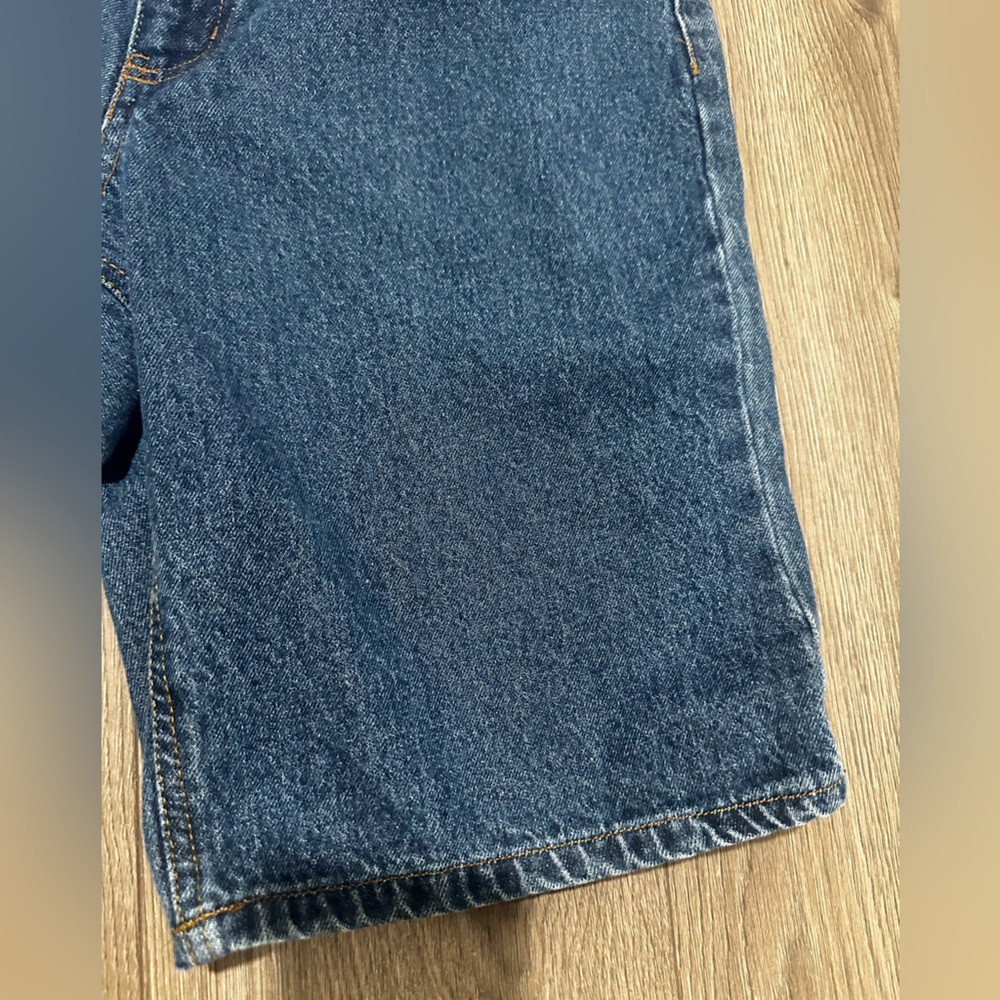 Faded Glory Vintage 100% Cotton Dark Blue High-Rise Denim Shorts - Picture 4 of 13